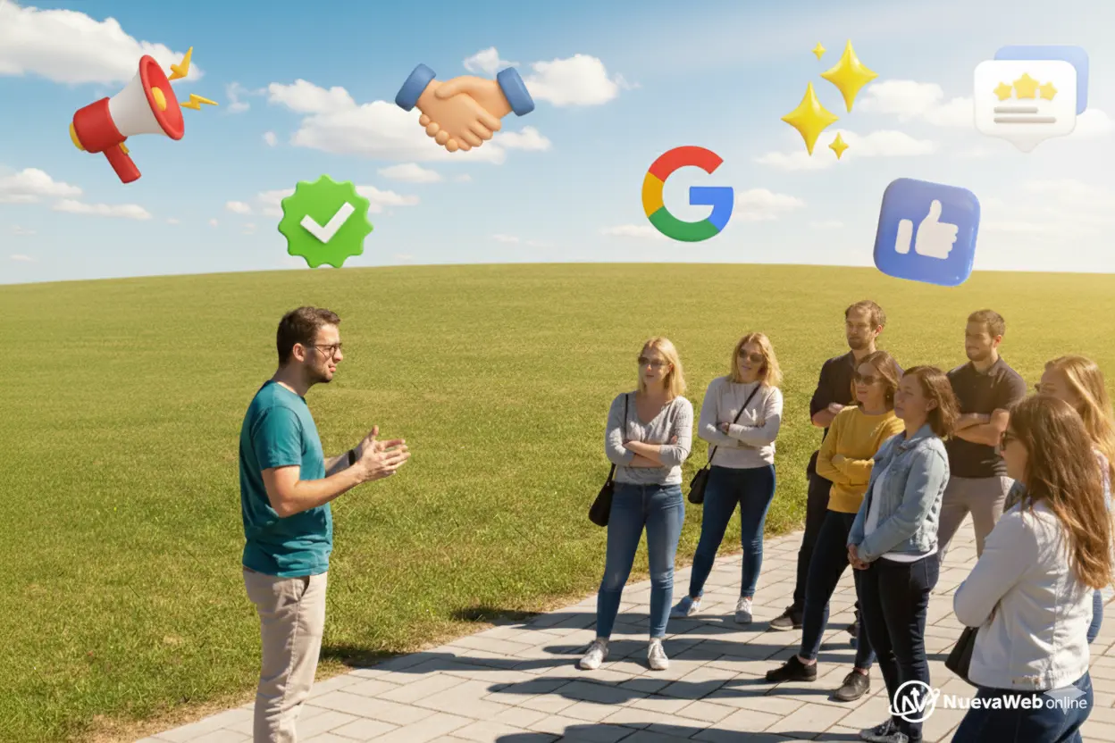 Persona exponiendo a un publico