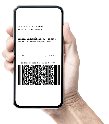 Boleta Electrónica en Celular